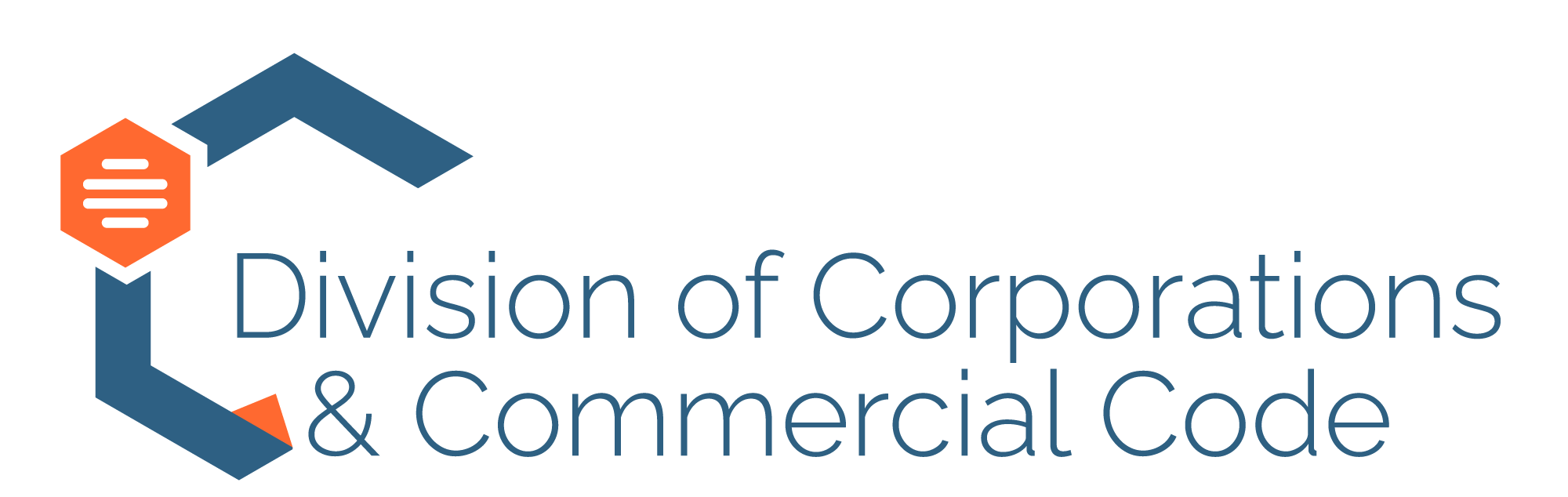 Division of Corporations and Commercial Code logo.