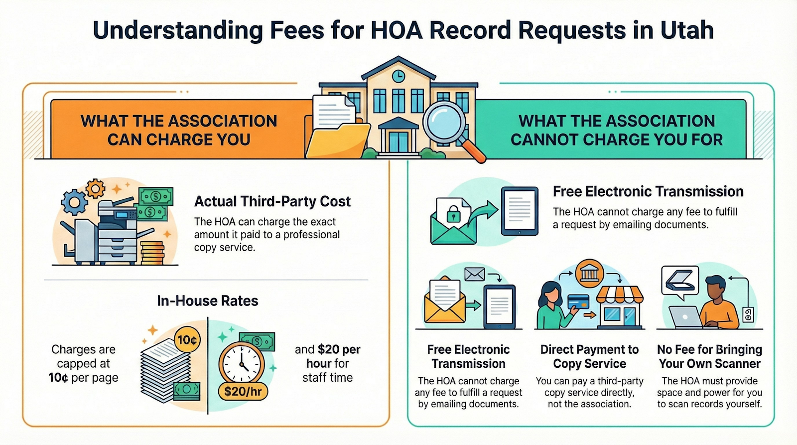 Understanding Fees for HOA Record Requests in Utah.