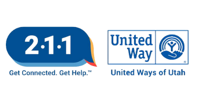 211 and United Way of Utah logos