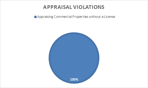 Appraisal Violations pie chart.