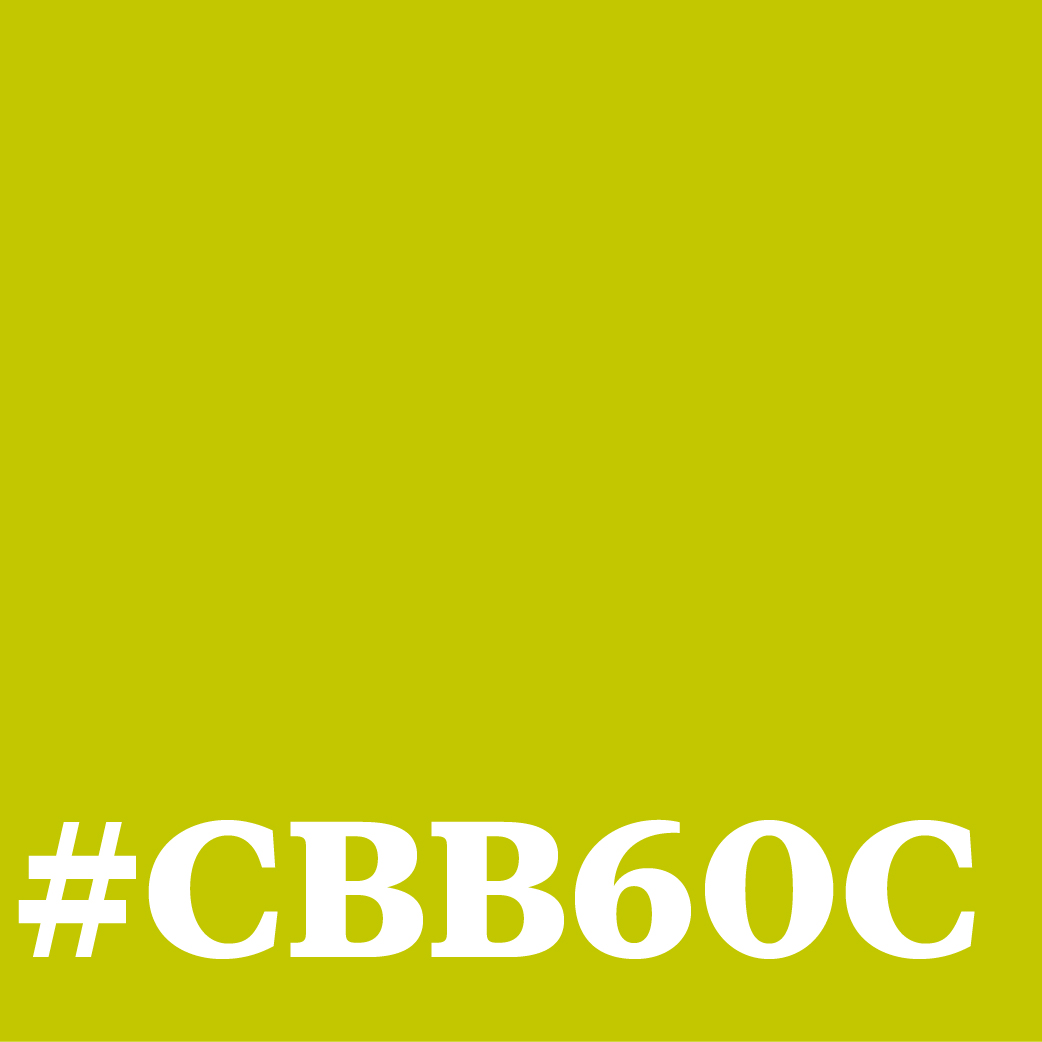 Color Card of Yellow-Green #CBB60C